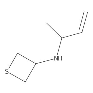 N-(But-3-en-2-yl)thietan-3-amine结构式