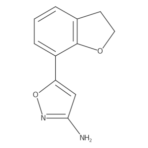 5-(2,3-Dihydro-1-benzofuran-7-yl)-1,2-oxazol-3-amine Structure