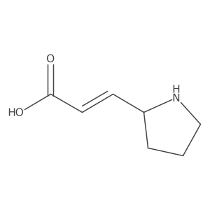 (2E)-3-(pyrrolidin-2-yl)prop-2-enoic acid结构式