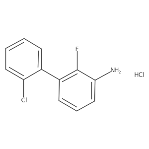 2'-Chloro-2-fluoro-[1,1'-biphenyl]-3-amine hydrochloride Structure