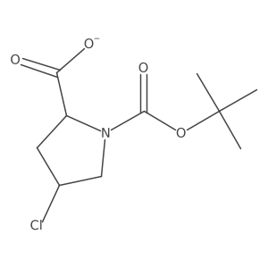 1-(Tert-butoxycarbonyl)-4-chloropyrrolidine-2-carboxylate Structure