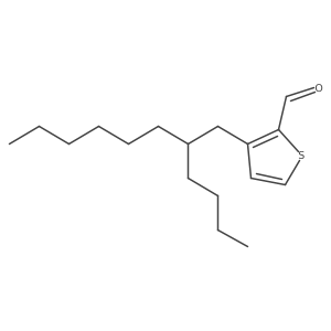 3-(2-Butyloctyl)thiophene-2-carbaldehyde结构式