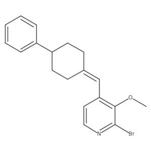 2-Bromo-3-methoxy-4-[(4-phenylcyclohexylidene)methyl]pyridine结构式