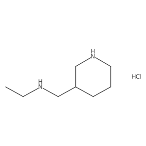 N-(Piperidin-3-ylmethyl)ethanamine hydrochloride Structure