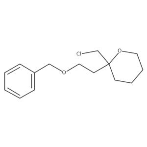 2-[2-(Benzyloxy)ethyl]-2-(chloromethyl)oxane Structure