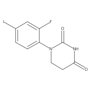 1-(2-Fluoro-4-iodo-phenyl)hexahydropyrimidine-2,4-dione Structure