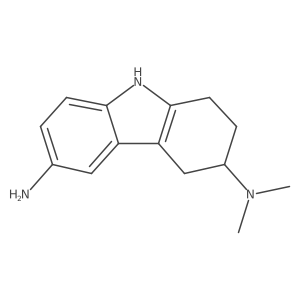 6-amino-3-(dimethyl)amino-1,2,3,4-tetrahydro-9H-carbazole Structure