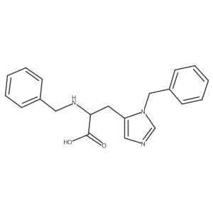 2-(Benzylamino)-3-(3-benzylimidazol-4-yl)propanoic acid Structure