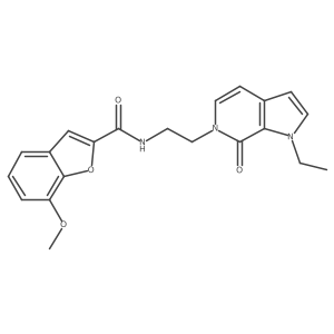 N-(2-(1-ethyl-7-oxo-1H-pyrrolo[2,3-c]pyridin-6(7H)-yl)ethyl)-7-methoxybenzofuran-2-carboxamide Structure