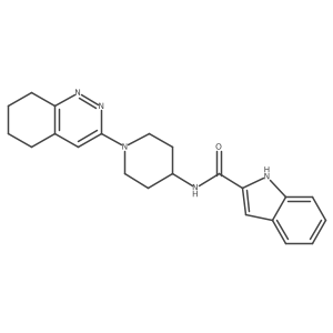 N-(1-(5,6,7,8-tetrahydrocinnolin-3-yl)piperidin-4-yl)-1H-indole-2-carboxamide Structure