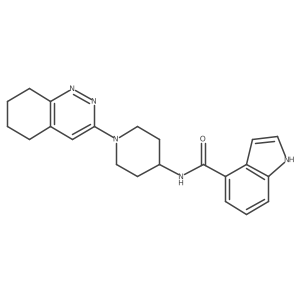 N-(1-(5,6,7,8-tetrahydrocinnolin-3-yl)piperidin-4-yl)-1H-indole-4-carboxamide Structure