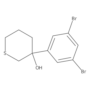 3-(3,5-Dibromophenyl)thian-3-ol结构式