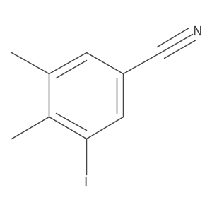3-Iodo-4,5-dimethylbenzonitrile结构式