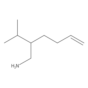 5-(Aminomethyl)-6-methylhept-1-ene结构式