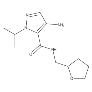 4-amino-N-[(oxolan-2-yl)methyl]-1-(propan-2-yl)-1H-pyrazole-5-carboxamide结构式