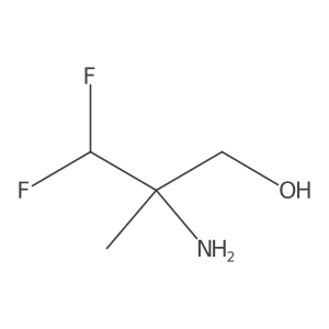 2-Amino-3,3-difluoro-2-methylpropan-1-ol结构式