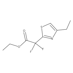 Ethyl 2-(4-ethyl-1,3-thiazol-2-yl)-2,2-difluoroacetate结构式