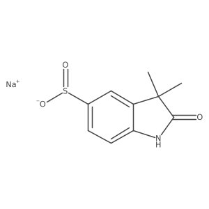sodium 3,3-dimethyl-2-oxo-2,3-dihydro-1H-indole-5-sulfinate结构式