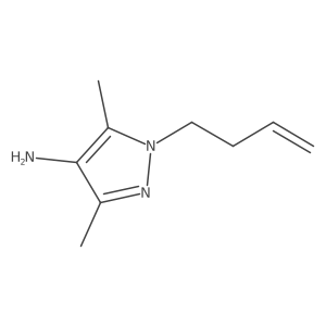 1-(but-3-en-1-yl)-3,5-dimethyl-1H-pyrazol-4-amine结构式