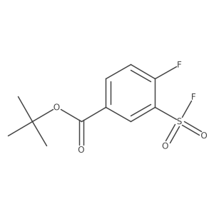 Tert-butyl 4-fluoro-3-(fluorosulfonyl)benzoate结构式