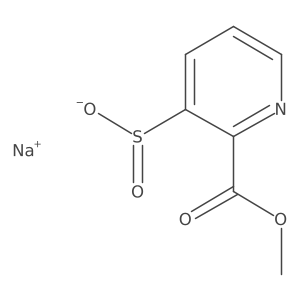 Sodium 2-(methoxycarbonyl)pyridine-3-sulfinate Structure