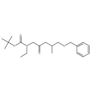 tert-butyl N-[5-(benzyloxy)-4-methyl-2-oxopentyl]-N-ethylcarbamate Structure