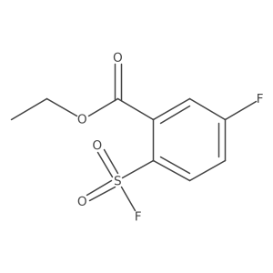 Ethyl 5-fluoro-2-(fluorosulfonyl)benzoate Structure