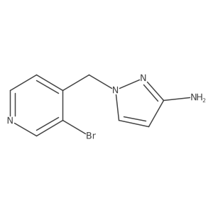 1-[(3-bromopyridin-4-yl)methyl]-1H-pyrazol-3-amine Structure
