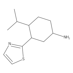 4-(Propan-2-yl)-3-(1,3-thiazol-2-yl)cyclohexan-1-amine Structure