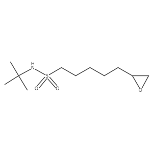 N-tert-butyl-5-(oxiran-2-yl)pentane-1-sulfonamide结构式