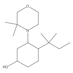 3-(3,3-Dimethylmorpholin-4-yl)-4-(2-methylbutan-2-yl)cyclohexan-1-ol Structure