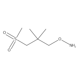 O-(3-methanesulfonyl-2,2-dimethylpropyl)hydroxylamine结构式