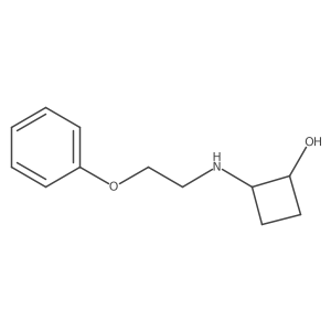 trans-2-[(2-Phenoxyethyl)amino]cyclobutan-1-ol结构式
