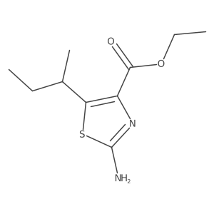 Ethyl 2-amino-5-(butan-2-yl)-1,3-thiazole-4-carboxylate结构式
