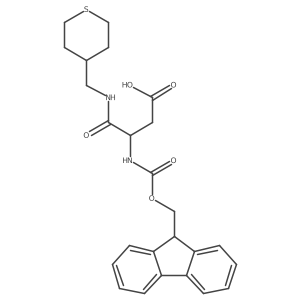 3-({[(9H-fluoren-9-yl)methoxy]carbonyl}amino)-3-{[(thian-4-yl)methyl]carbamoyl}propanoic acid Structure