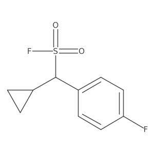 Cyclopropyl(4-fluorophenyl)methanesulfonyl fluoride结构式