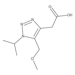 2-[5-(methoxymethyl)-1-(propan-2-yl)-1H-1,2,3-triazol-4-yl]acetic acid结构式