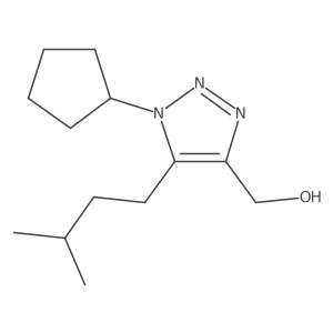 [1-cyclopentyl-5-(3-methylbutyl)-1H-1,2,3-triazol-4-yl]methanol Structure