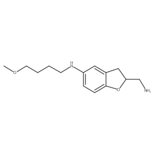 2-(aminomethyl)-N-(4-methoxybutyl)-2,3-dihydro-1-benzofuran-5-amine结构式