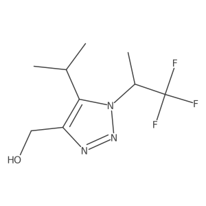 [5-(propan-2-yl)-1-(1,1,1-trifluoropropan-2-yl)-1H-1,2,3-triazol-4-yl]methanol结构式