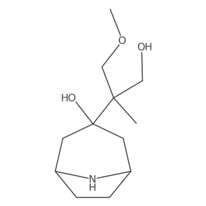 3-(1-Hydroxy-3-methoxy-2-methylpropan-2-yl)-8-azabicyclo[3.2.1]octan-3-ol Structure