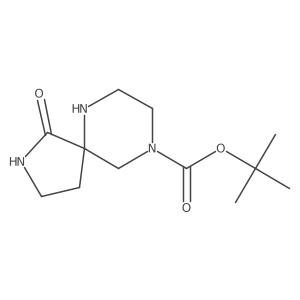 tert-Butyl 1-oxo-2,6,9-triazaspiro[4.5]decane-9-carboxylate Structure