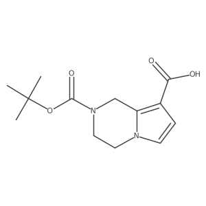2-(tert-Butoxycarbonyl)-1,2,3,4-tetrahydropyrrolo[1,2-a]pyrazine-8-carboxylic acid Structure