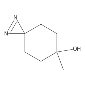6-Methyl-1,2-diazaspiro[2.5]oct-1-en-6-ol结构式