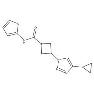 3-(4-cyclopropyl-1H-1,2,3-triazol-1-yl)-N-(thiophen-2-yl)azetidine-1-carboxamide Structure