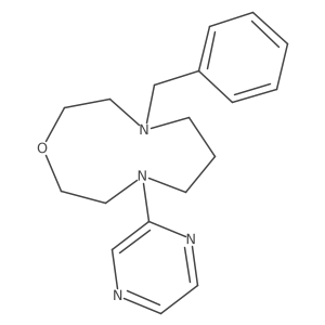 4-Benzyl-8-(pyrazin-2-yl)-1,4,8-oxadiazecane Structure
