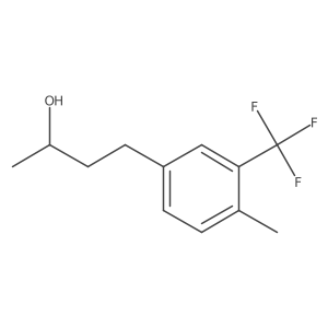 (2R)-4-[4-methyl-3-(trifluoromethyl)phenyl]butan-2-ol Structure