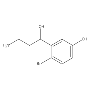 3-[(1S)-3-amino-1-hydroxypropyl]-4-bromophenol Structure