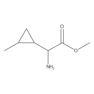 Methyl 2-amino-2-(2-methylcyclopropyl)acetate Structure