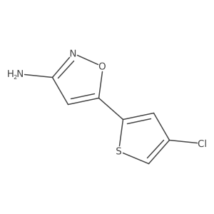 5-(4-Chlorothiophen-2-yl)-1,2-oxazol-3-amine Structure